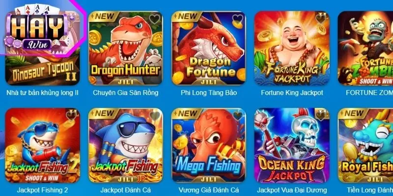 Top game nổi bật trong bắn cá Haywin